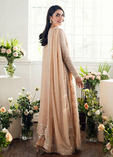 AZURE EMBROIDERY CHIFFON DRESS 3 PIECE 2433